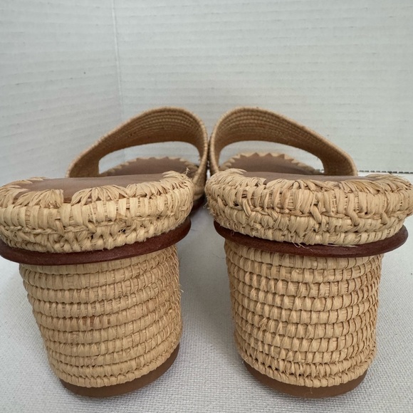 Carrie Forbes Bou Slip On Raffia Sandals Women's 38EU - Picture 4 of 9